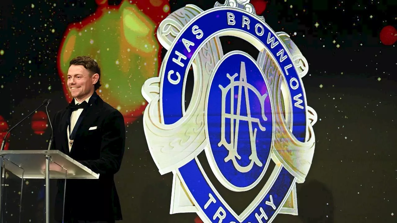 What time does the Brownlow Medal count start and when will the winner be announced?