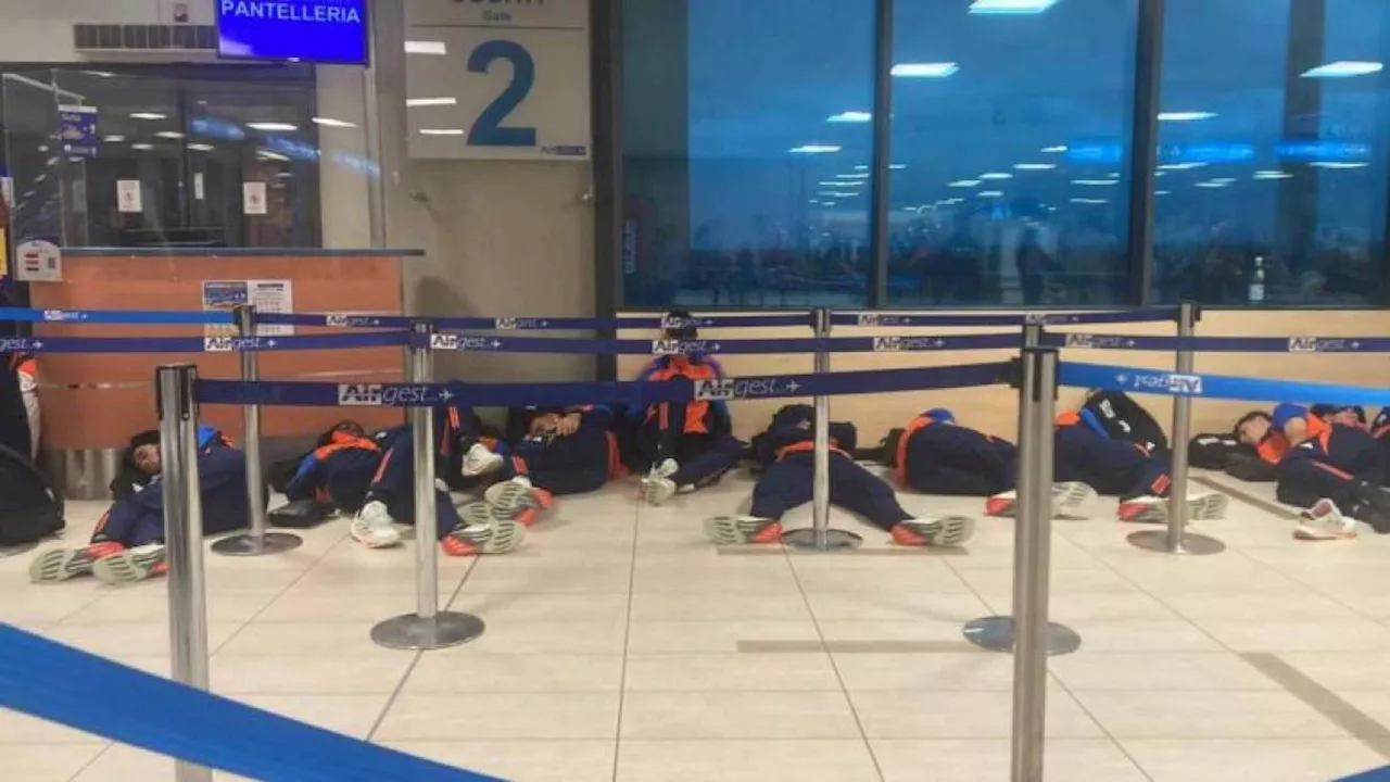 Trapani, guasto all'aereo: la Juve Next Gen dorme in aeroporto