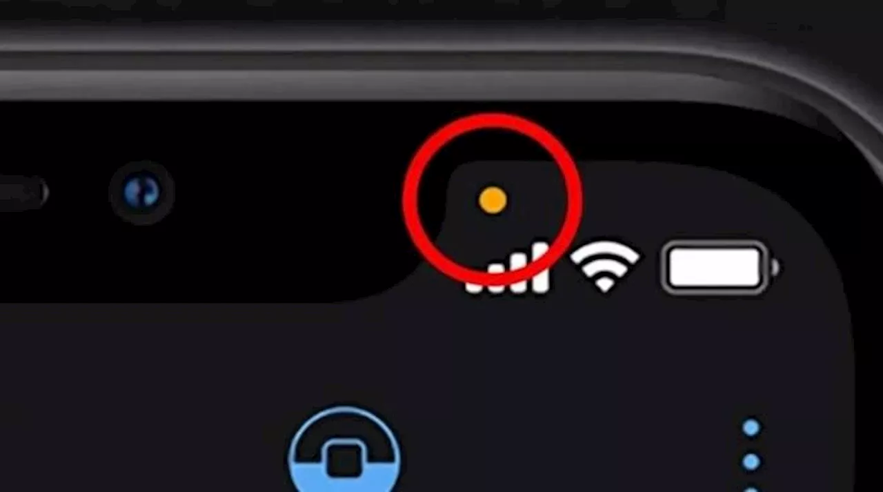 آئی فونز کی اسکرین پر نظر آنے والے اس اورنج ڈاٹ کا مقصد جانتے ہیں؟