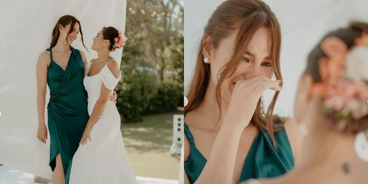 Sandra Lemonon grateful to Catriona Gray for being 'Sister of Honour' at Bali wedding