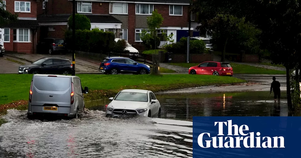 Month’s rain may fall in a day in parts of England as weather warnings issued