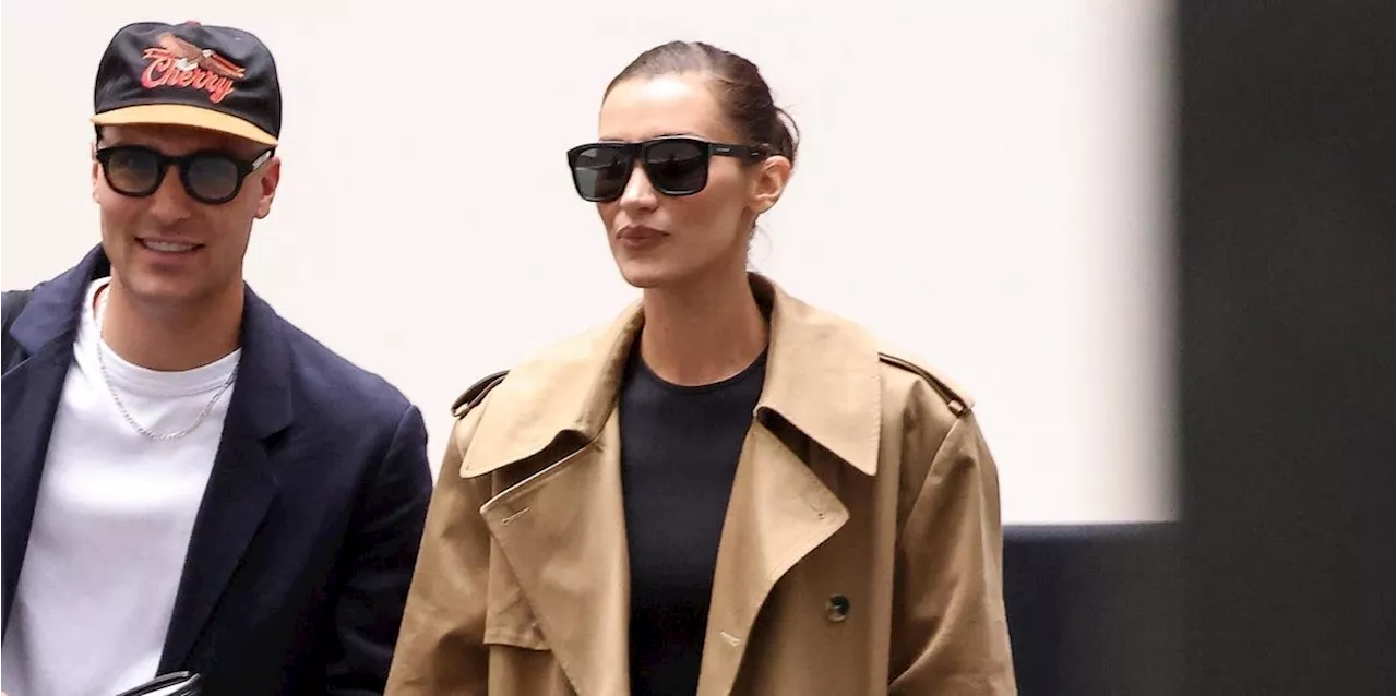 Bella Hadid Adds a Greaser Touch to the Classic Parisian Uniform