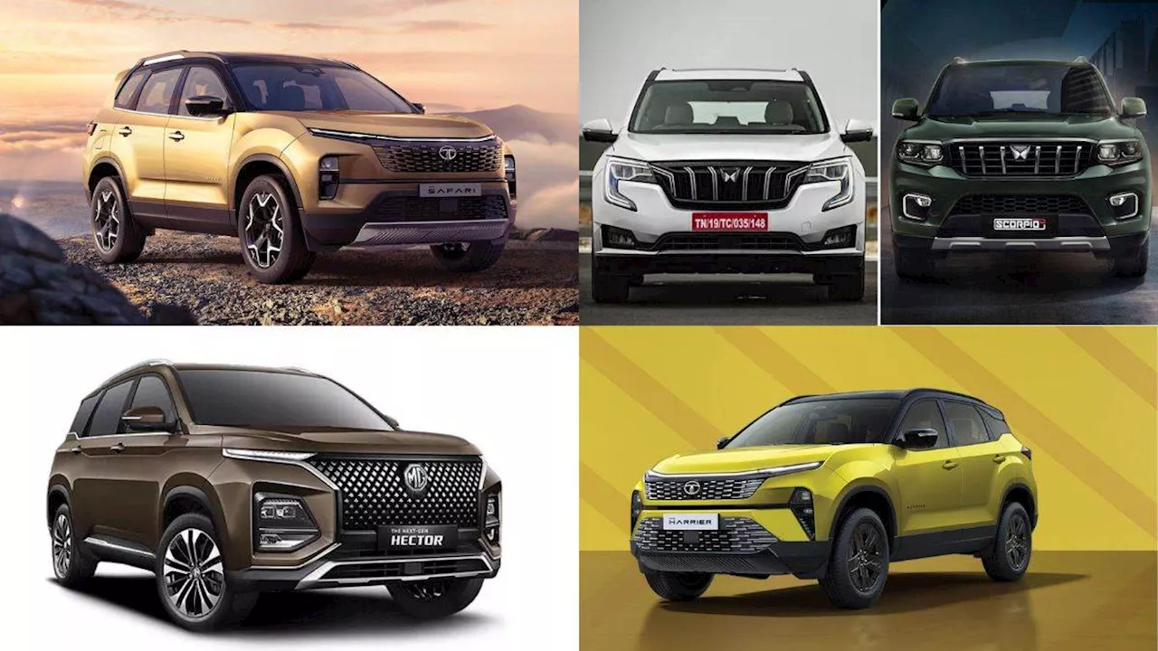 August के दौरान Mid Size SUV की बिक्री में हुई बढ़ोतरी, Mahindra Tata, MG Top-5 में शामिल