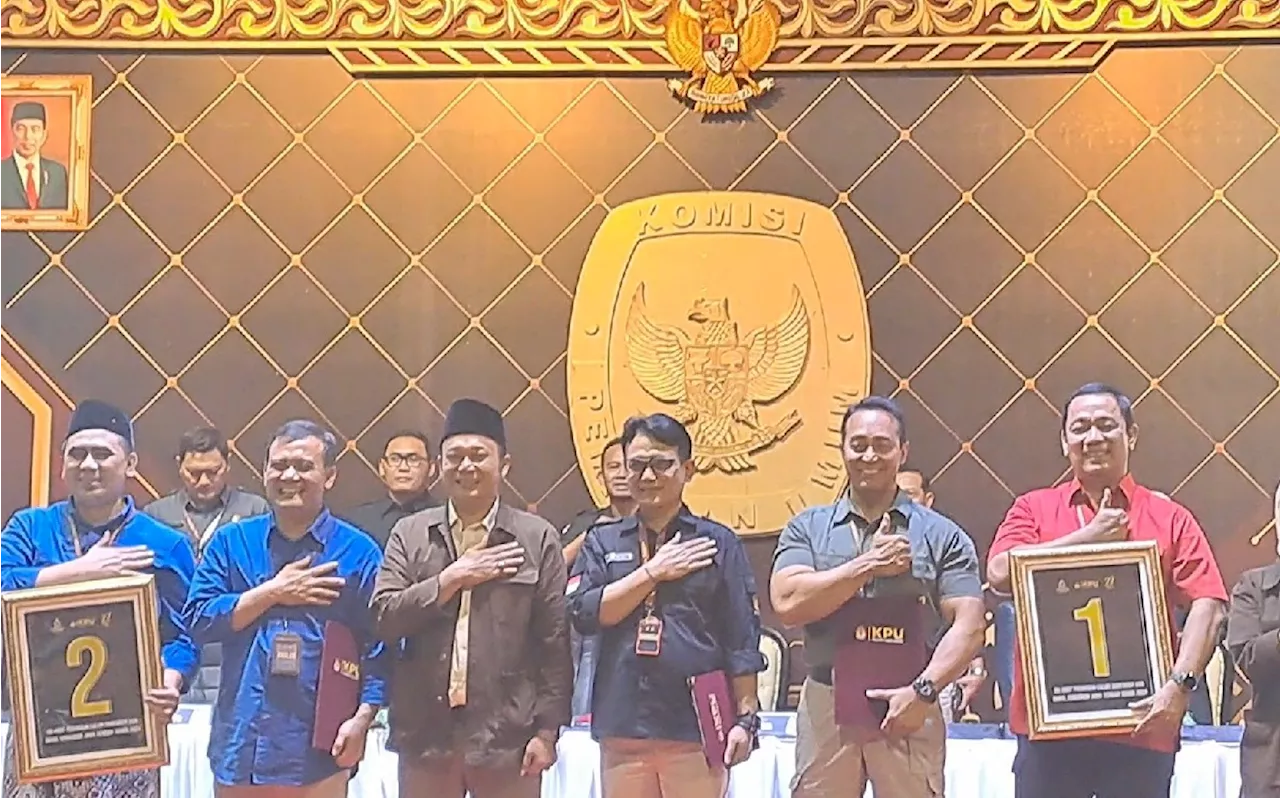 Pilgub Jateng 2024: Andika-Hendi Nomor Urut 1, Luthfi-Yasin No.2