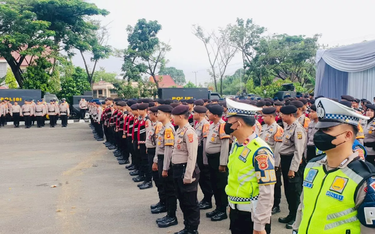 Polda Sumsel Siagakan 721 Personel Untuk Amankan Penetapan Pasangan Cagub-Cawagub