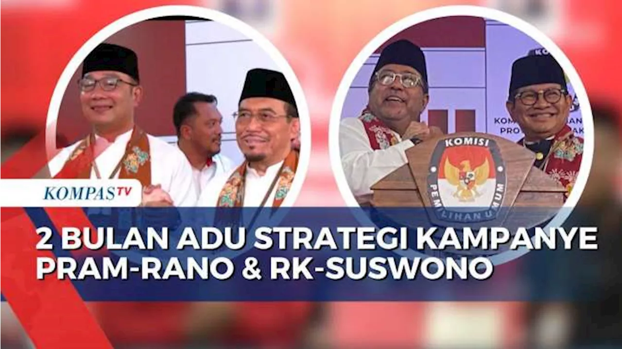 Persaingan Pramono-Rano dan RK-Suswono, Adu Strategi Kampanye di Pilgub Jakarta