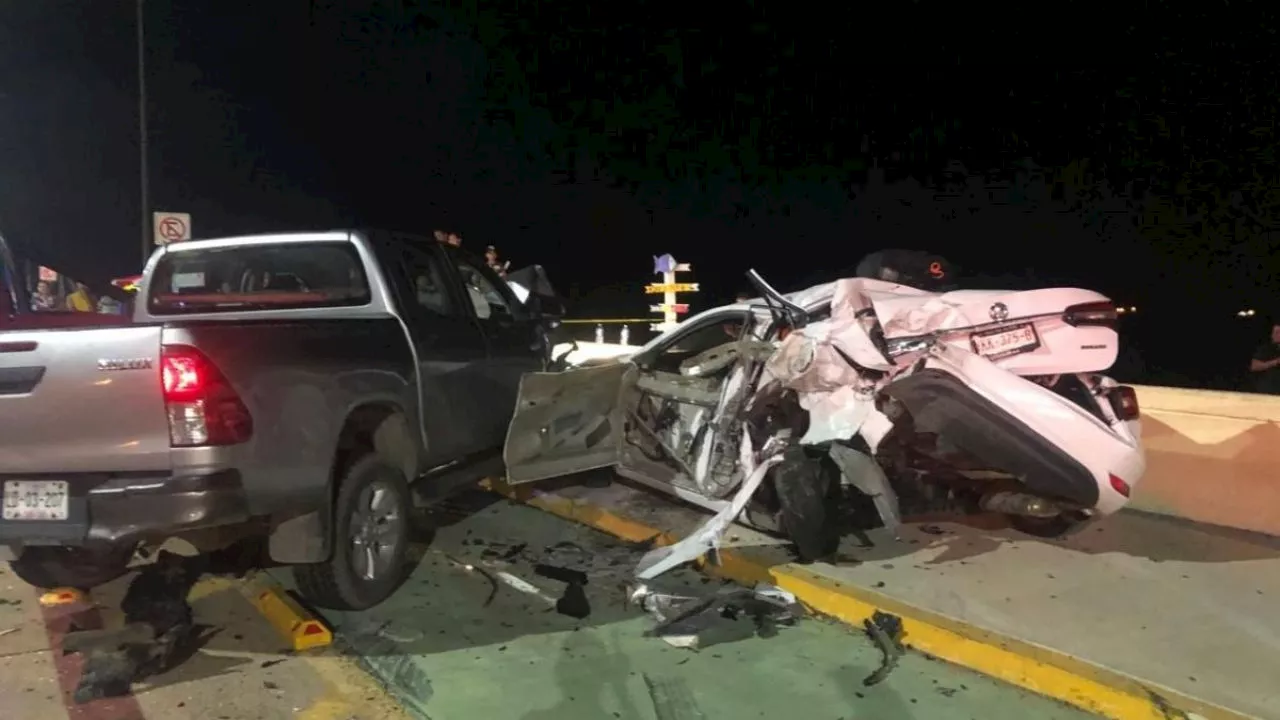 Conductor en estado de ebridad provoca fuerte accidente en Coatza; hay 4 lesionados