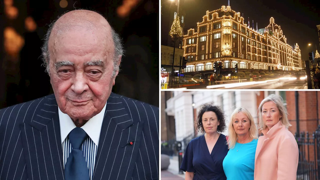 Harrods investigating if current staff 'directly or indirectly involved' in Mohamed Al Fayed sexual abuse...