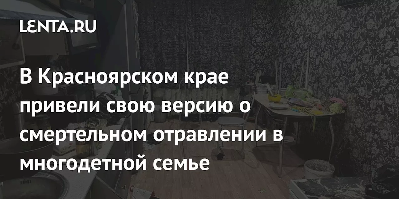 В Красноярском крае привели свою версию о смертельном отравлении в многодетной семье