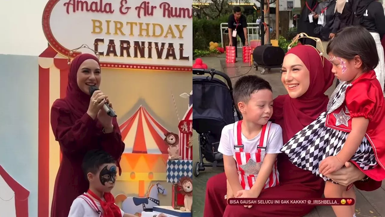 7 Potret Karnaval Ultah Air Rumi dan Amala Anak Irish Bella, Bak Pasar Malam