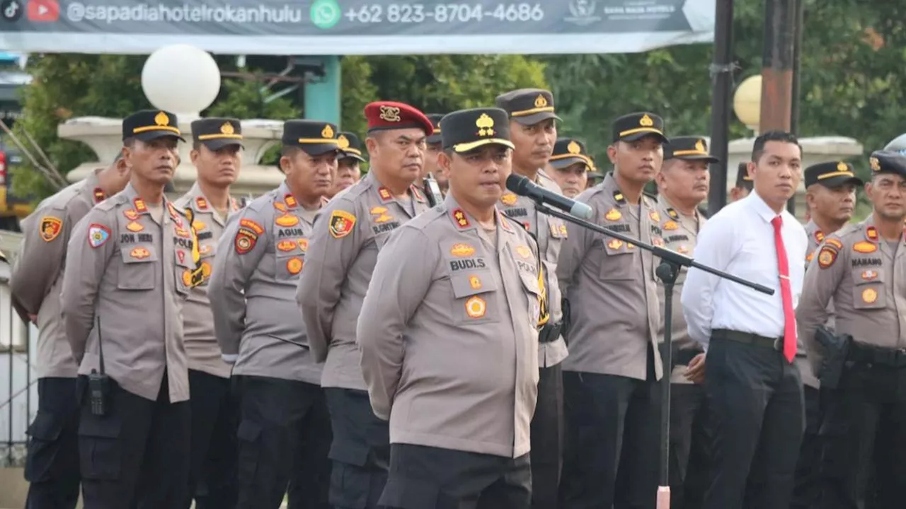 Polisi Kawal Ketat Pengundian, Berikut Nomor Urut 5 Pasangan Calon Bupati Rokan Hulu