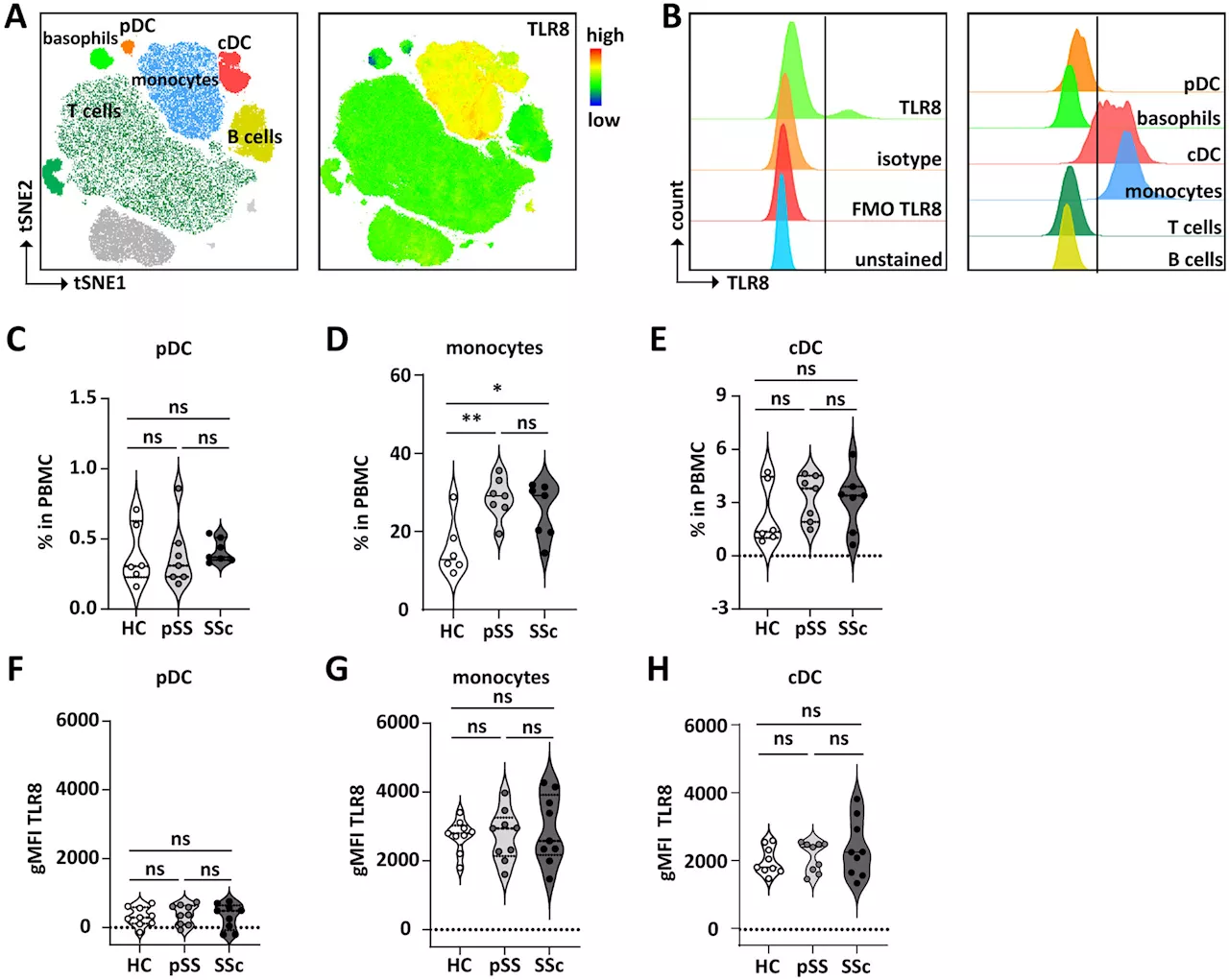 Systemic sclerosis research finds protein TLR8 influences the production of disease-related cytokines