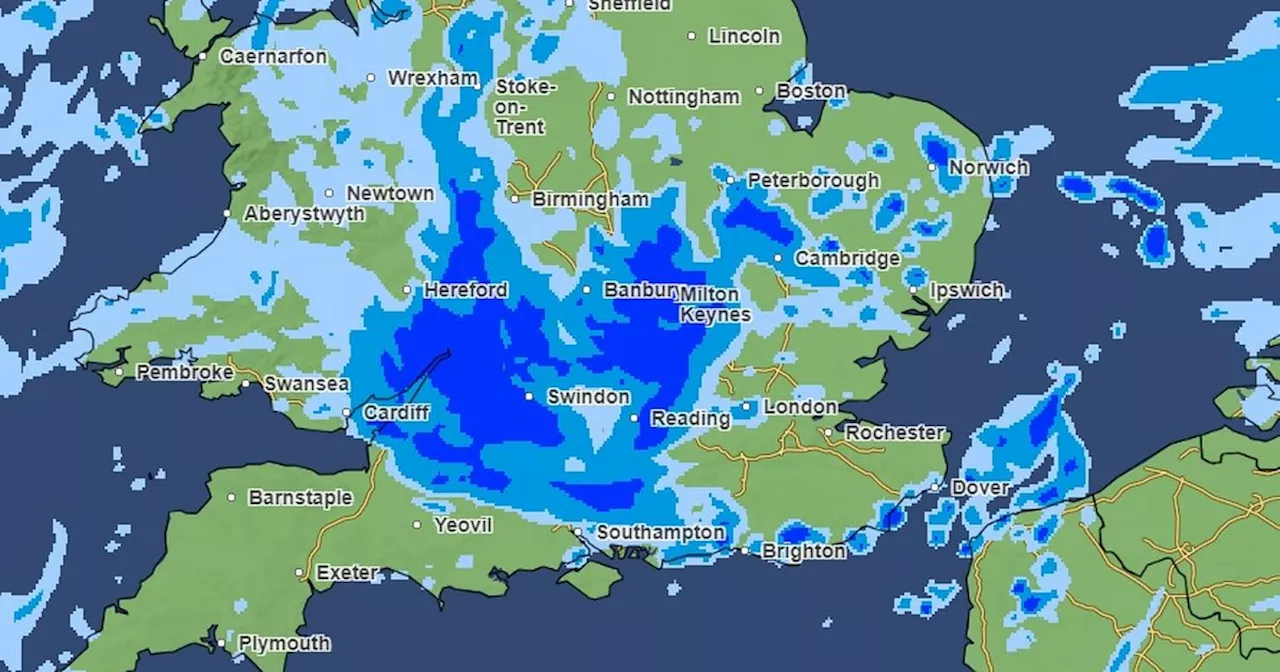 Full list of UK areas covered by Met Office amber rain warning