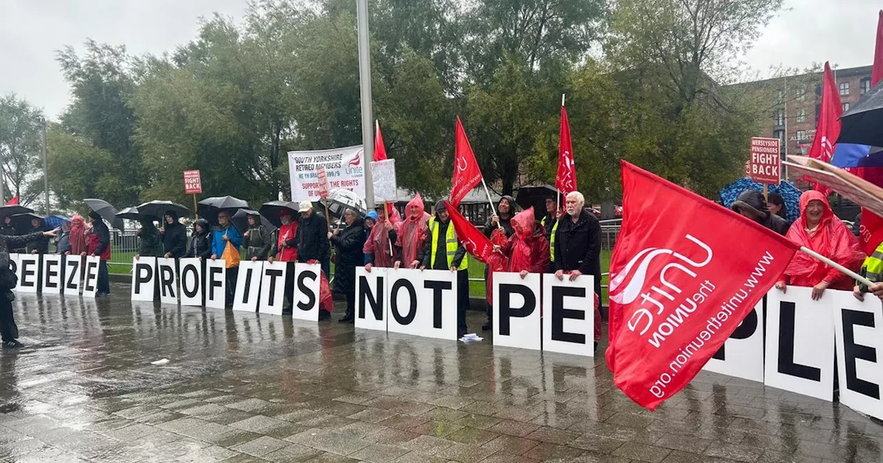 Manchester pensioners among winter fuel protesters at Labour conference