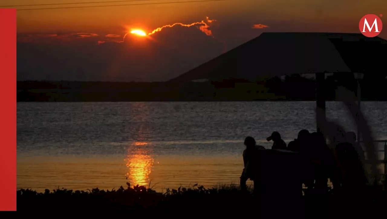 Captan hermoso equinoccio de otoño en laguna de Tampico