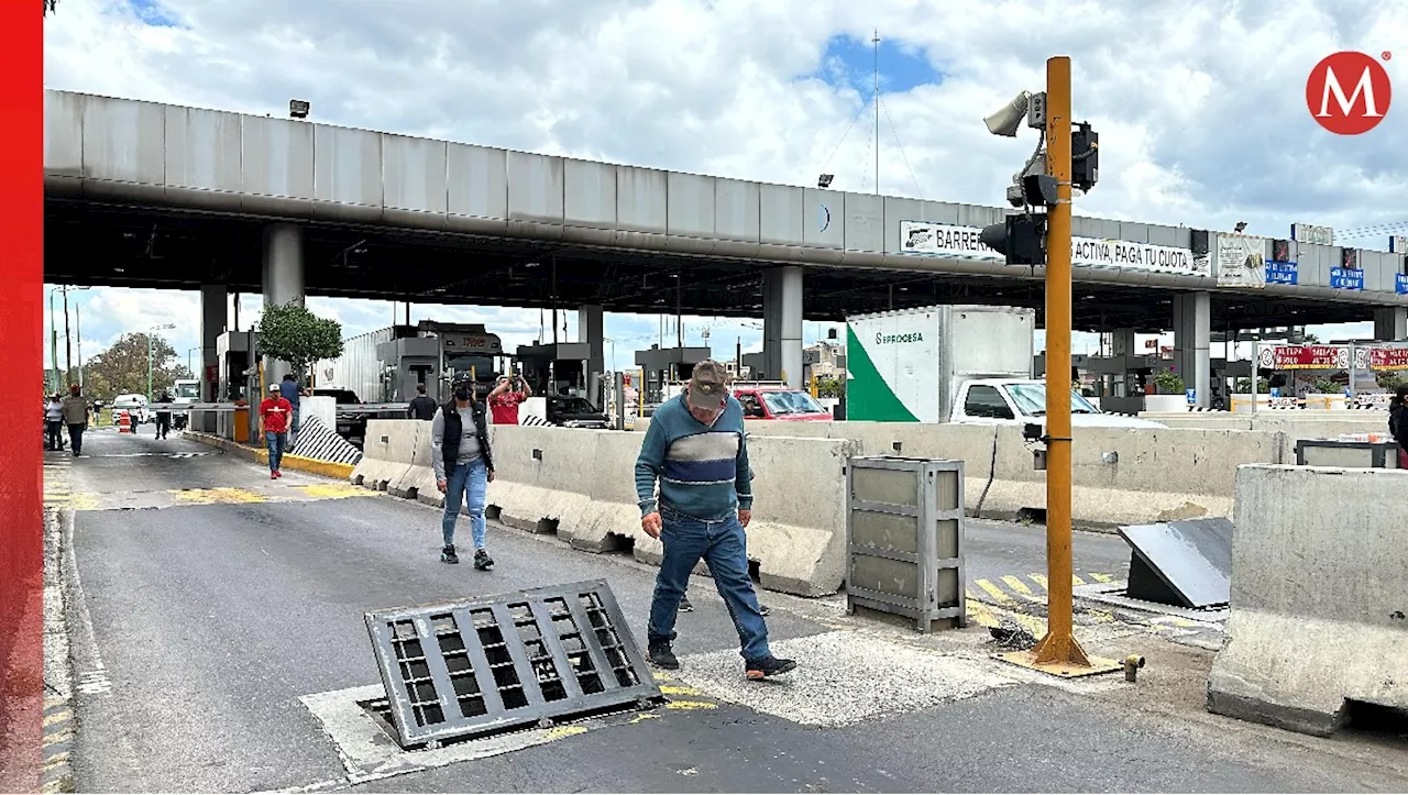 Productores de nopal y verdura bloquean autopista Ecatepec-Pirámides HOY 23 de septiembre