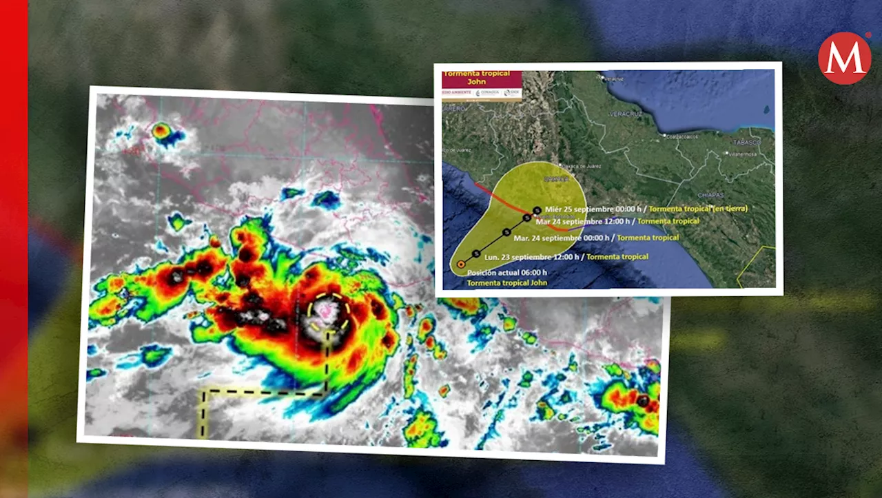 Tormenta tropical 'Jhon': Así avanzará y estos son los estados que AFECTARÁ en México