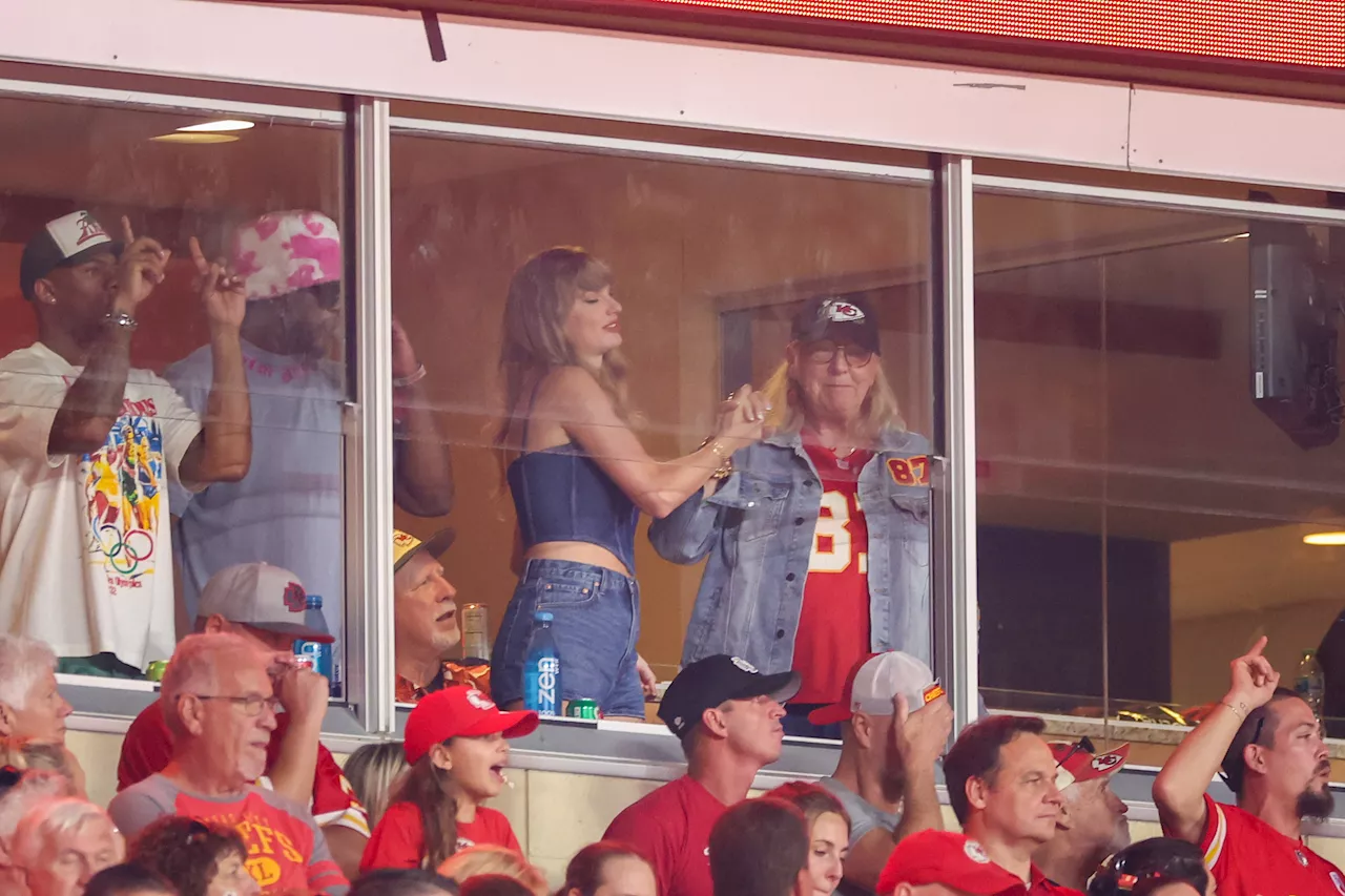 Donna Kelce Rocks Custom Hat Honoring Travis and Taylor Swift