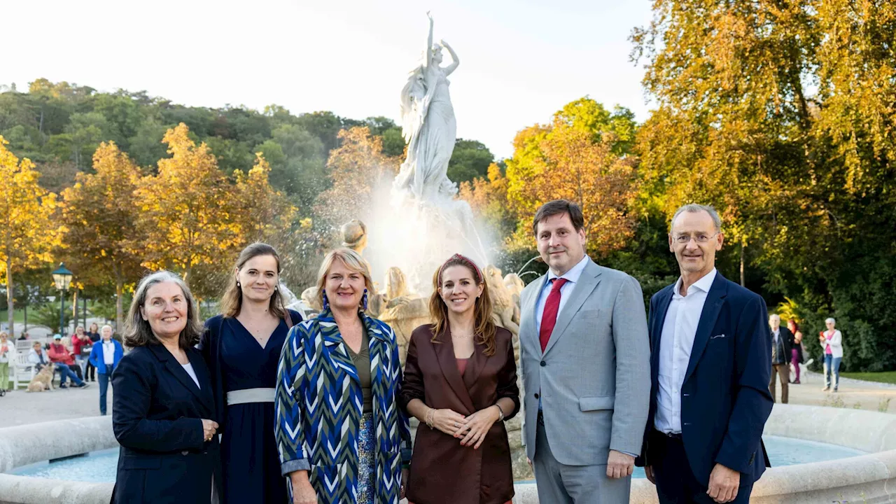 Baden: Undine-Brunnen sprudelt wieder