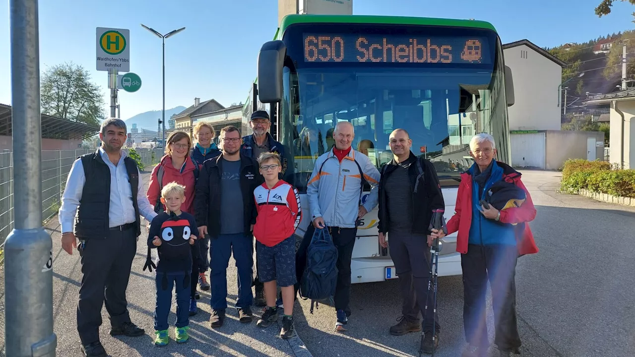 Klimabündnis Sonntagberg lud zu Wanderung mit Bus und Bahn