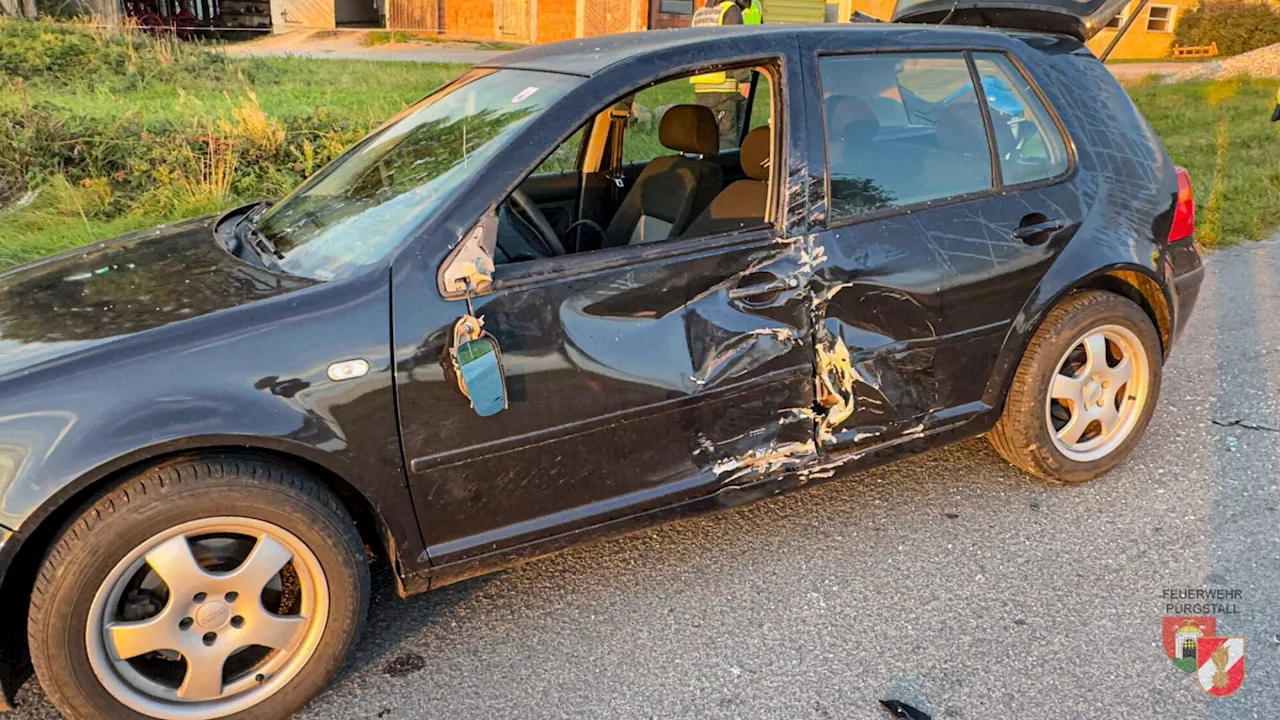 Motorradfahrer stieß in Edla gegen Auto