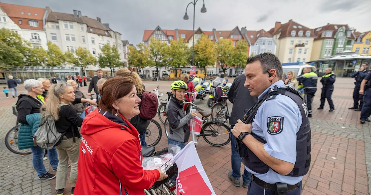 Fahrrad-Demo durch die Bielefelder City – das steckte dahinter