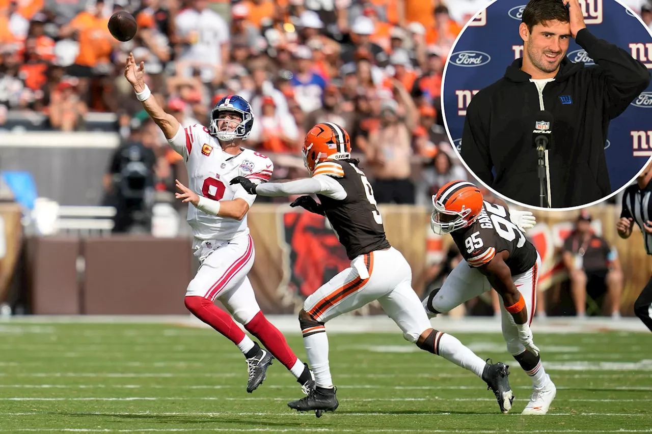 Giants' Daniel Jones looked 'locked in' while beating Browns as he quiets doubts