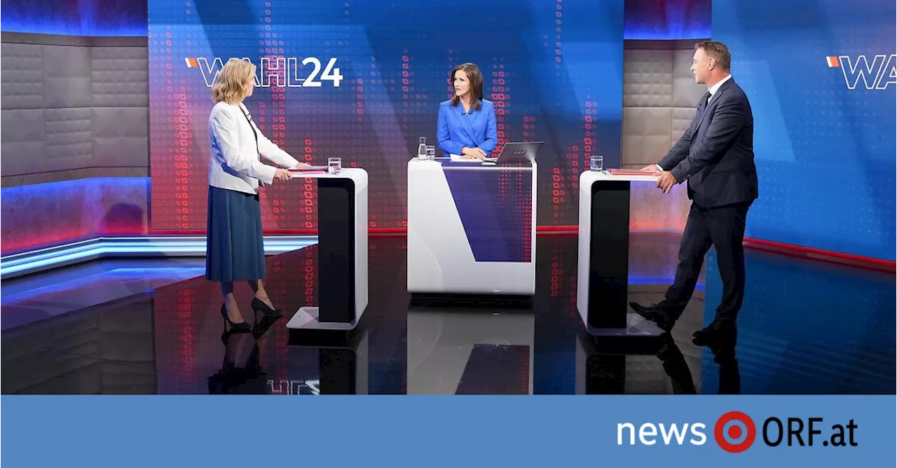 TV-Duell: Deutliche Differenzen bei SPÖ