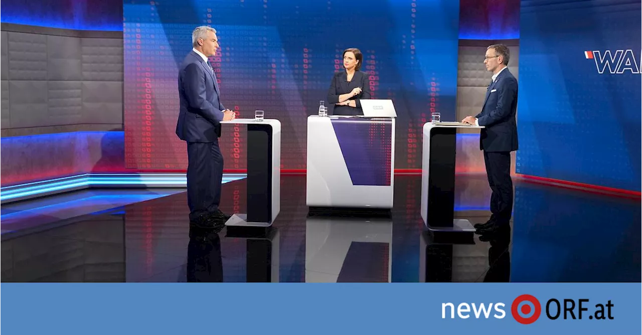 TV-Duell: Duell um „Augenmaß“