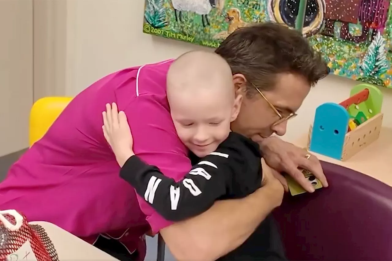 Ryan Reynolds Surprises 8-Year-Old Cancer Patient in Boston Hospital — and FaceTimes Hugh Jackman!