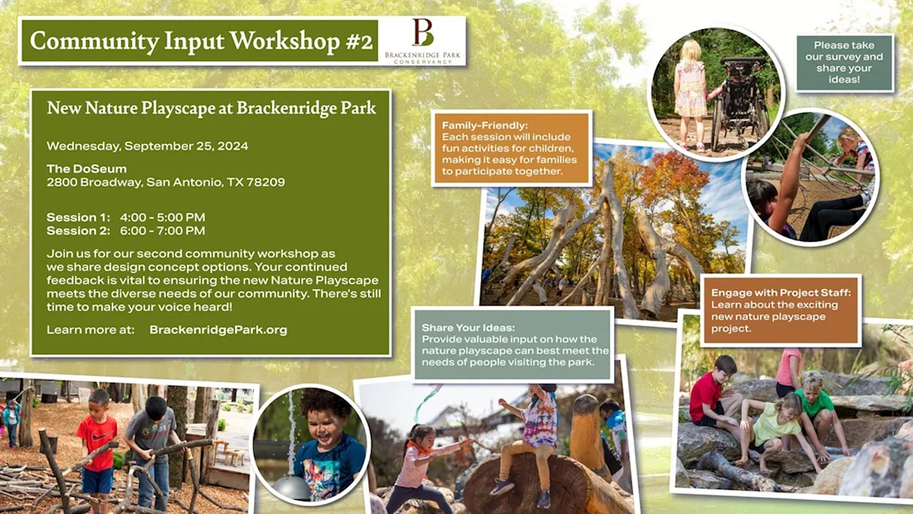 Brackenridge Park Nature Playscape Community Input Workshop #2