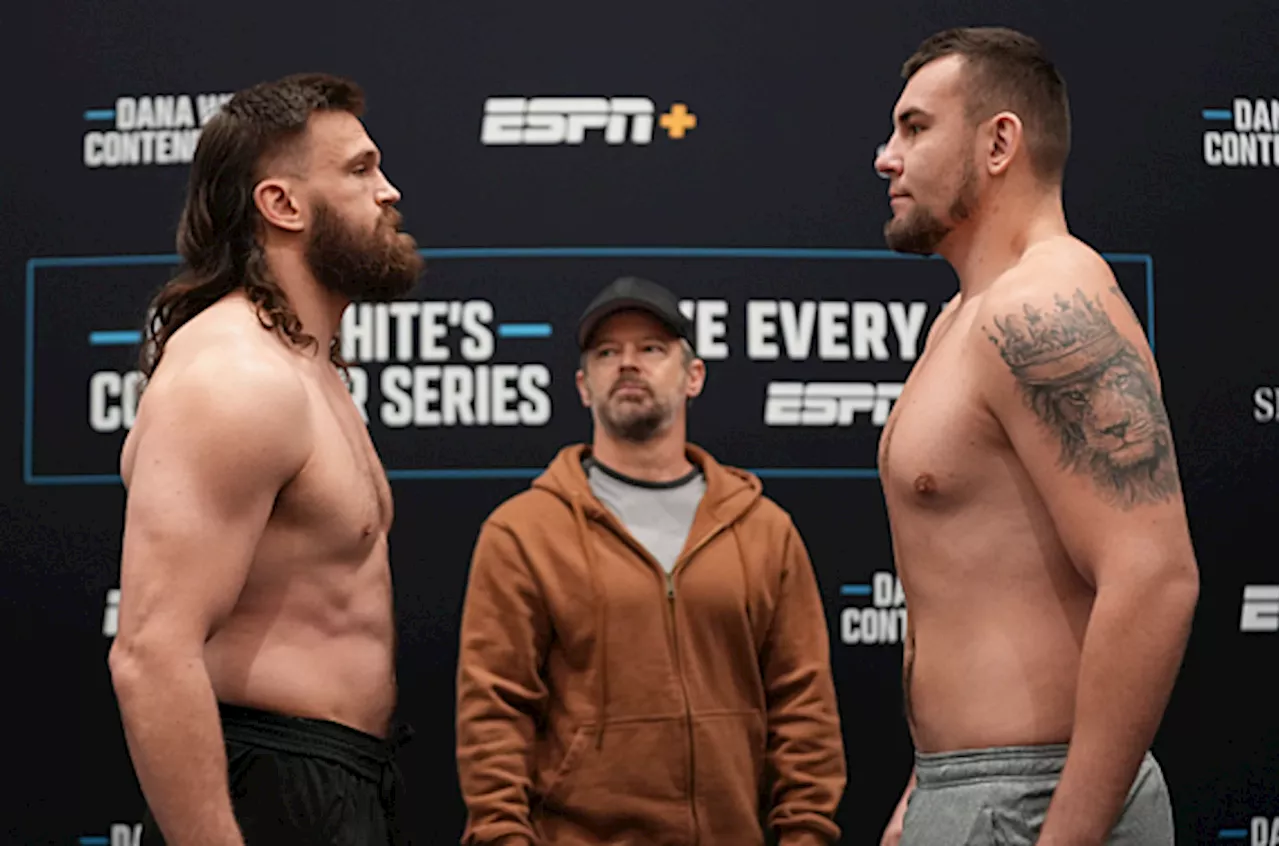 Contender Series Weigh-in Results: All Competitors Cleared for Week 7