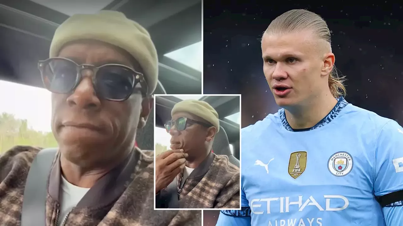 Ian Wright tears into Erling Haaland and calls striker a 'coward' for his behaviour against Arsenal