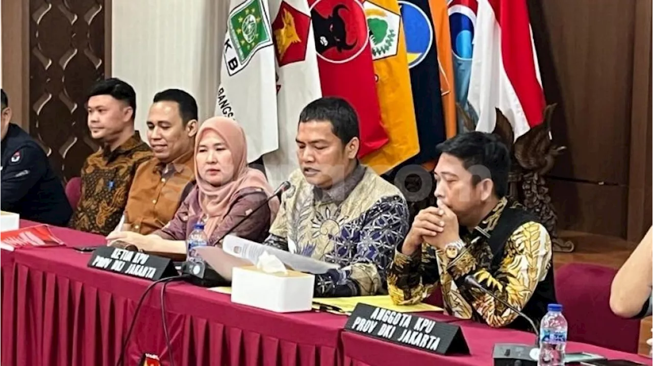 KPU DKI Tetapkan Tiga Paslon Calon Gubernur-Wakil Gubernur 2024