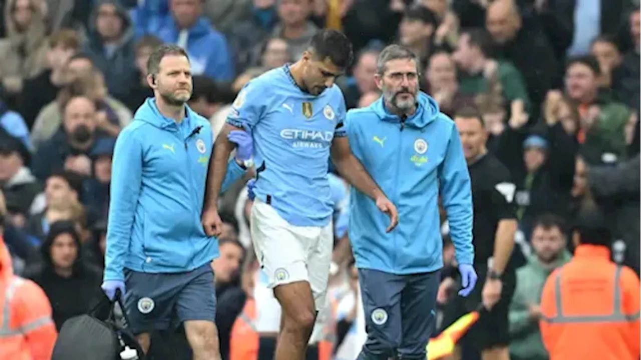 Man City's Rodri 'out for season' after ACL injury: reports