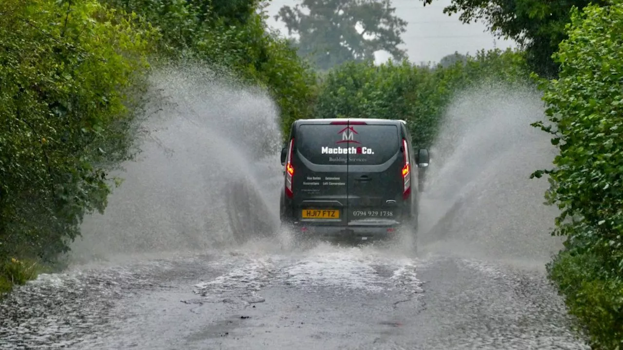 Rain chaos as floods see roads closed and airport ‘inaccessible’