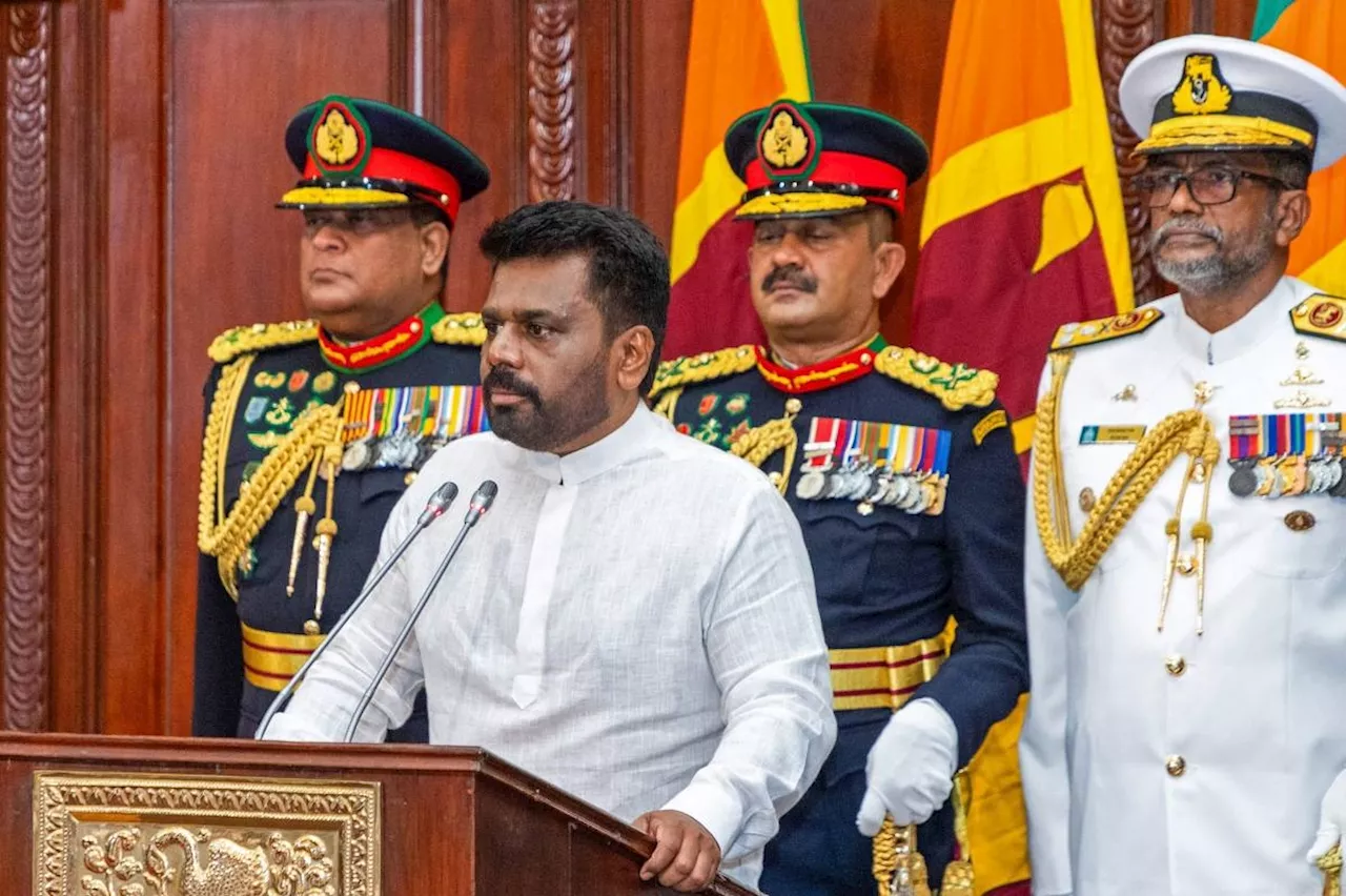 Leftist leader sworn in as Sri Lanka's president