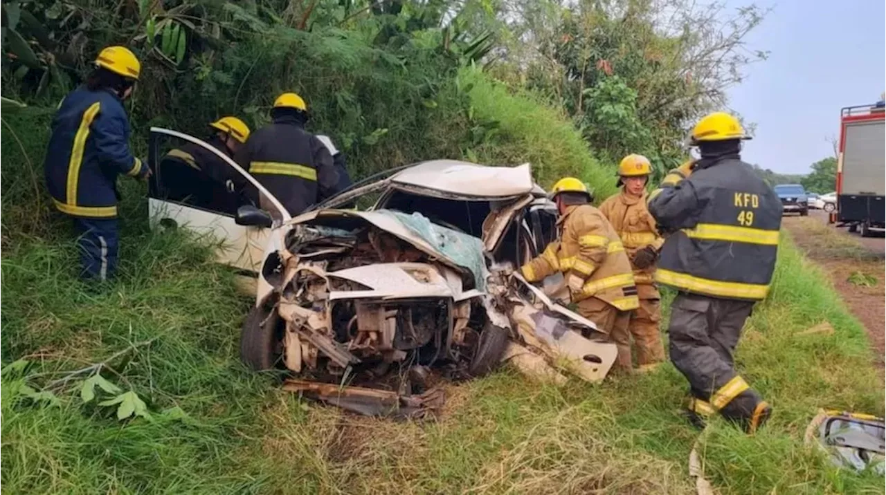 Murieron dos jóvenes tras el brutal choque entre una camioneta y un auto en una ruta de Misiones