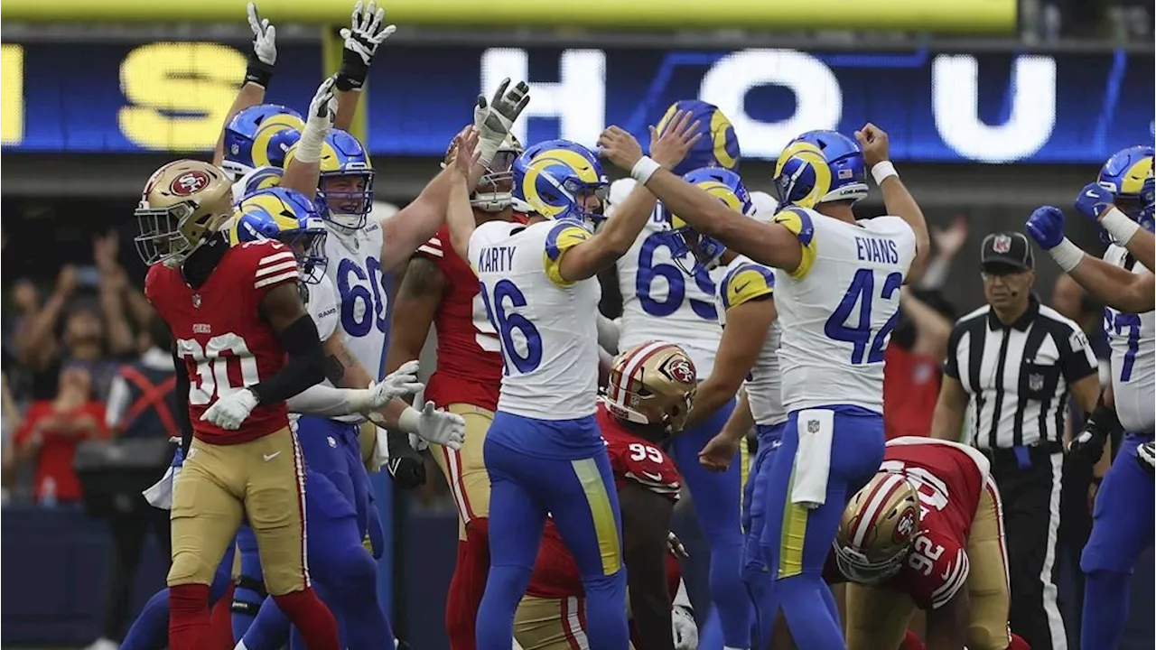 Rams rally from double-digit deficit to stun 49ers on late field goal