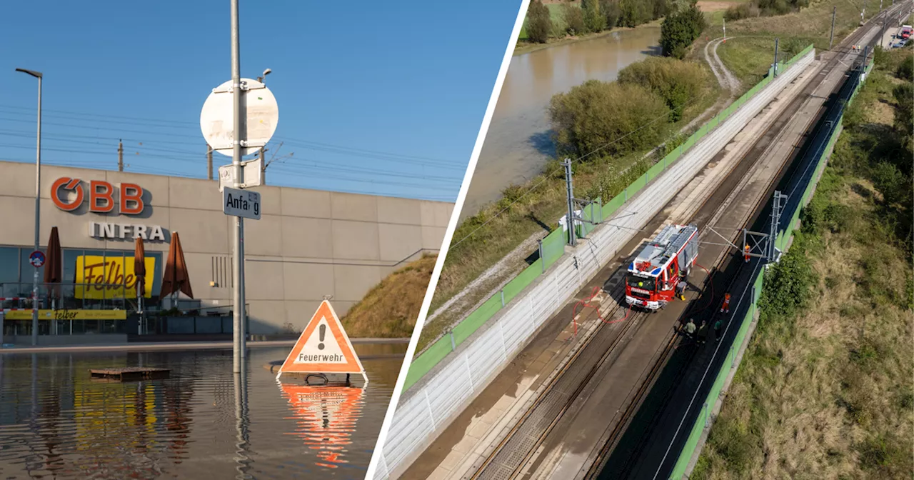 Nach massiven Unwetterschäden: Neue ÖBB-Weststrecke bleibt monatelang außer Betrieb