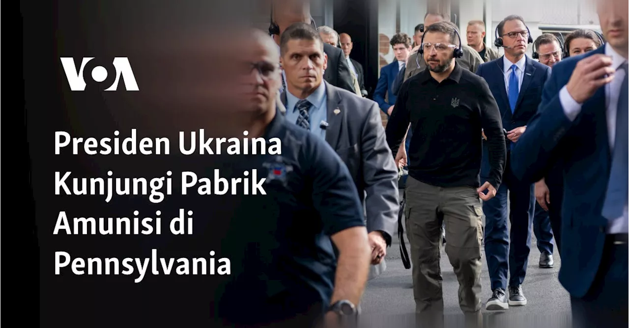 Presiden Ukraina Kunjungi Pabrik Amunisi di Pennsylvania