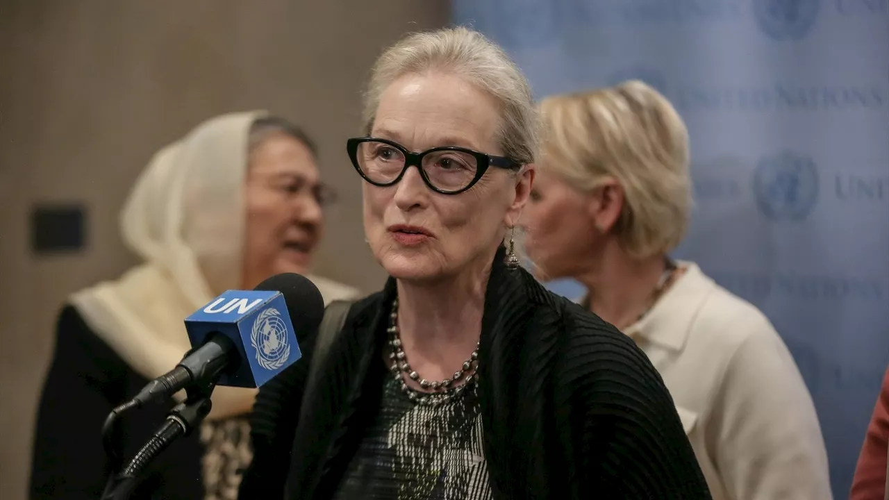 Meryl Streep denuncia ante la ONU la situación en Afganistán: 'Una ardilla tiene más derechos que una niñ