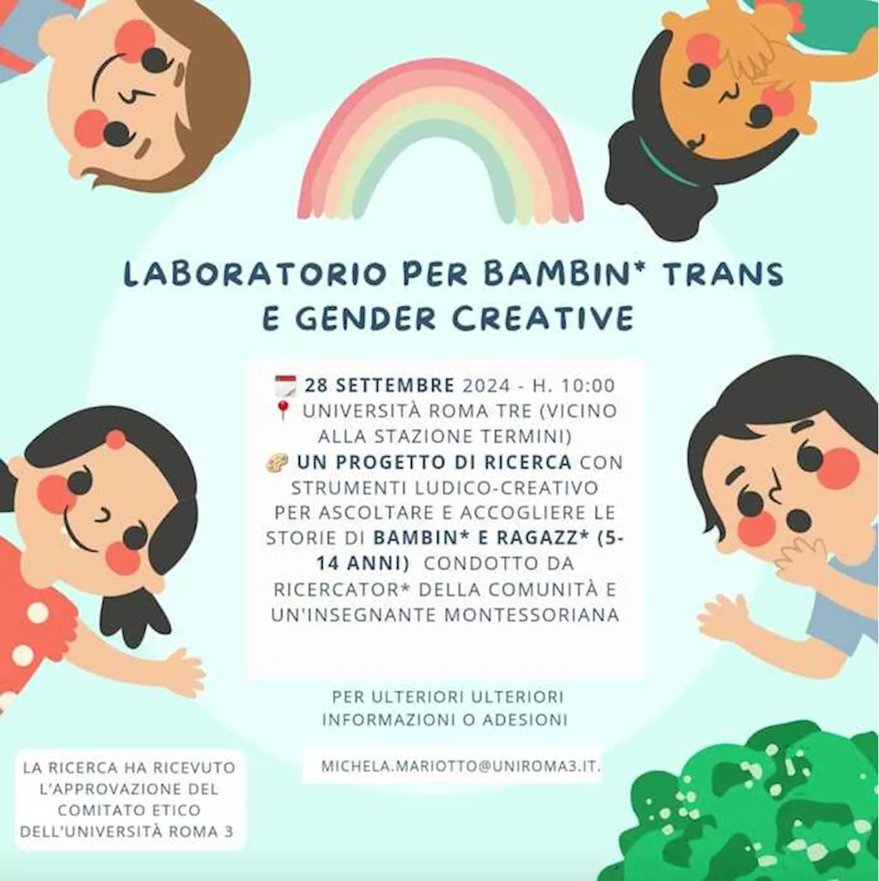 Un laboratorio per giovanissimi transgender all'Università Roma Tre, è polemica