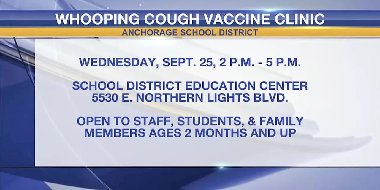 ASD holds whooping cough vaccine clinics