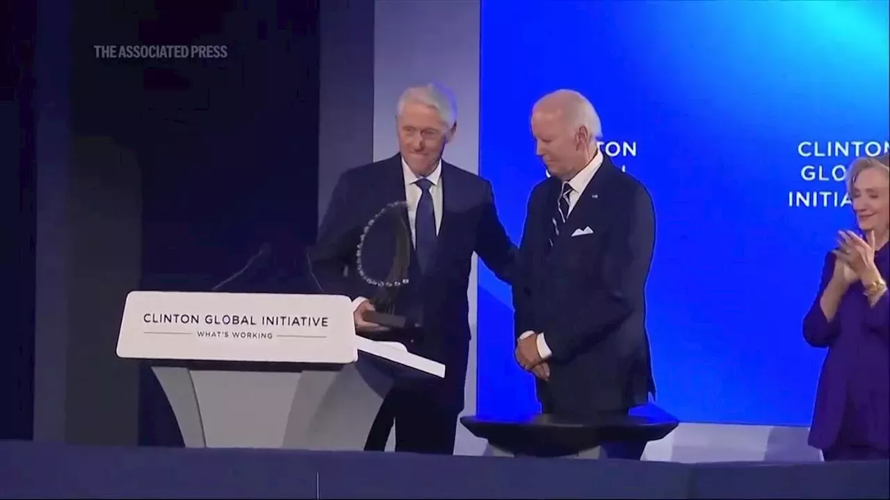 United States Government Clinton awards Joe Biden the 2024 Clinton