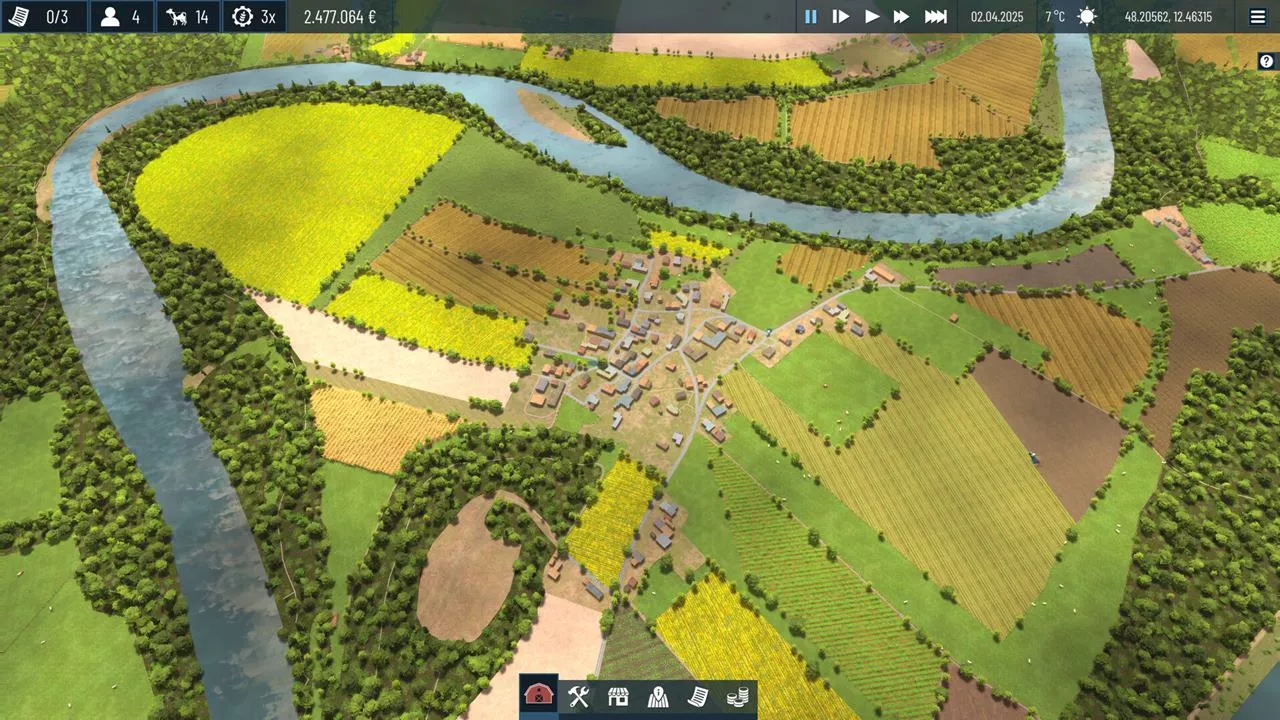 “現実世界の地理データ”で遊べる農業シム『Global Farmer』10月7日にSteam早期アクセス配信へ。世界どこでもマップを作成、その土地に合った作物を育てられる