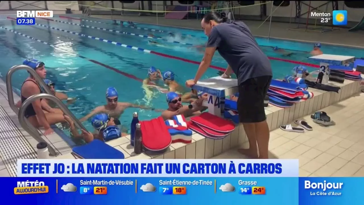 Carros: le club de natation profite d'un effet JO et fait carton plein