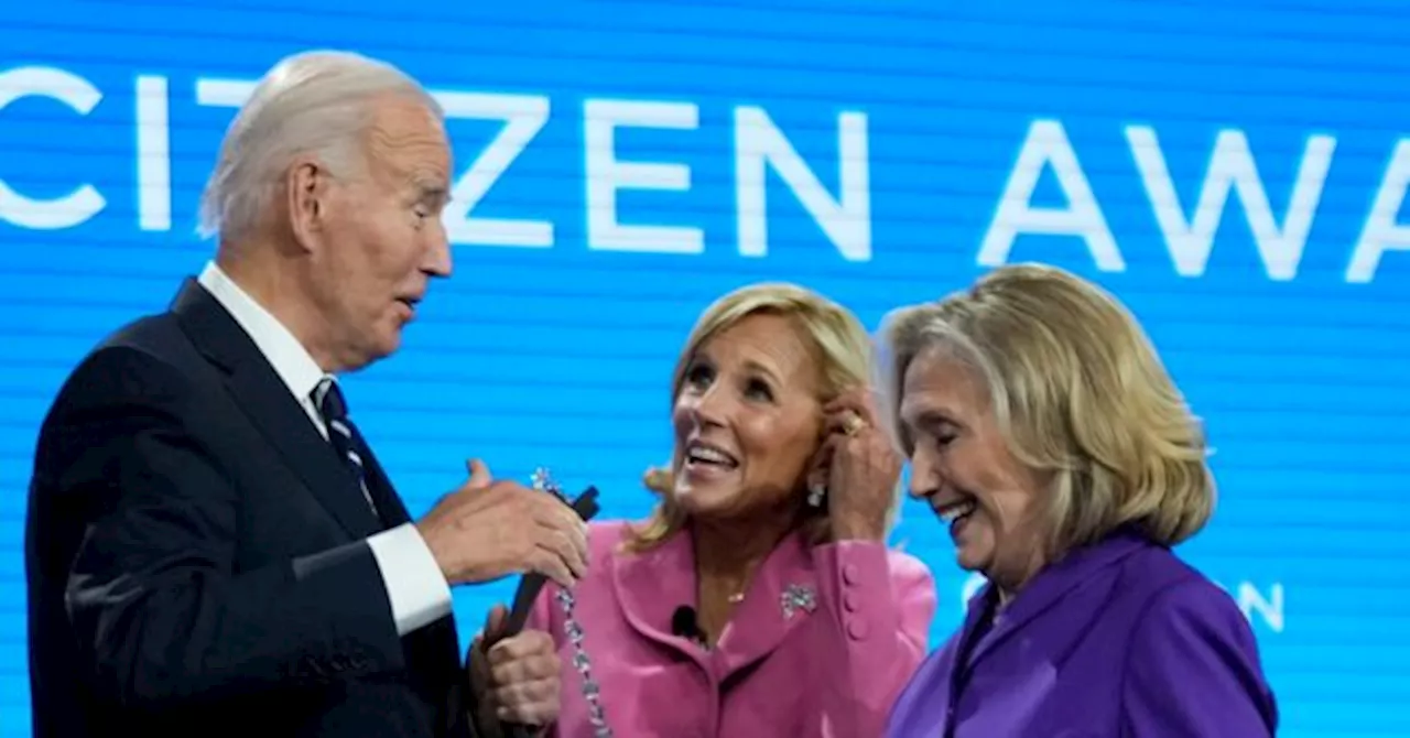 Dewy-Eyed Joe Biden Tells Hillary Clinton ‘I Love You’ at Award Presentation