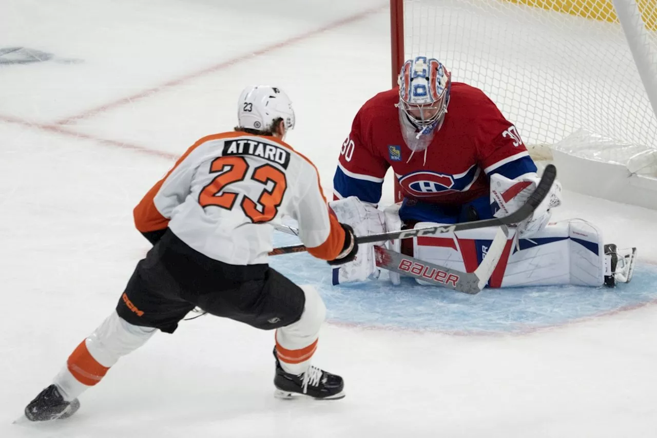 Canadiens score four in final period, flatten Flyers 5-0