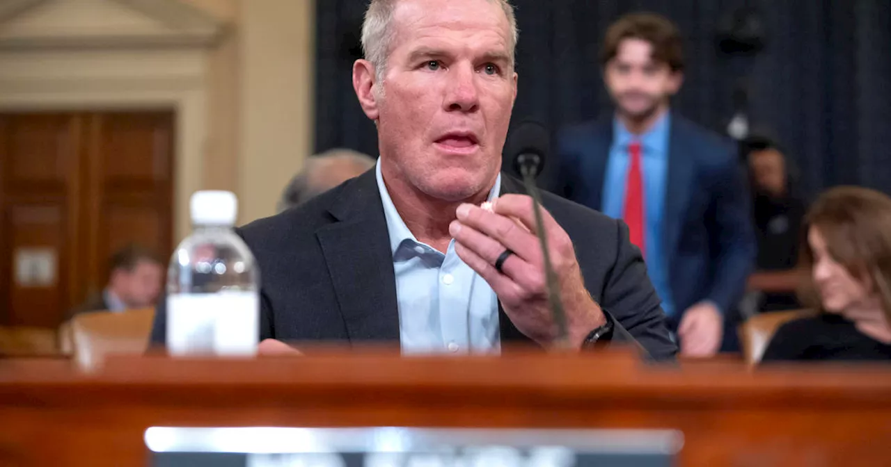 Brett Favre reveals he's been diagnosed with Parkinson's disease, testifying before U.S. Congress committee